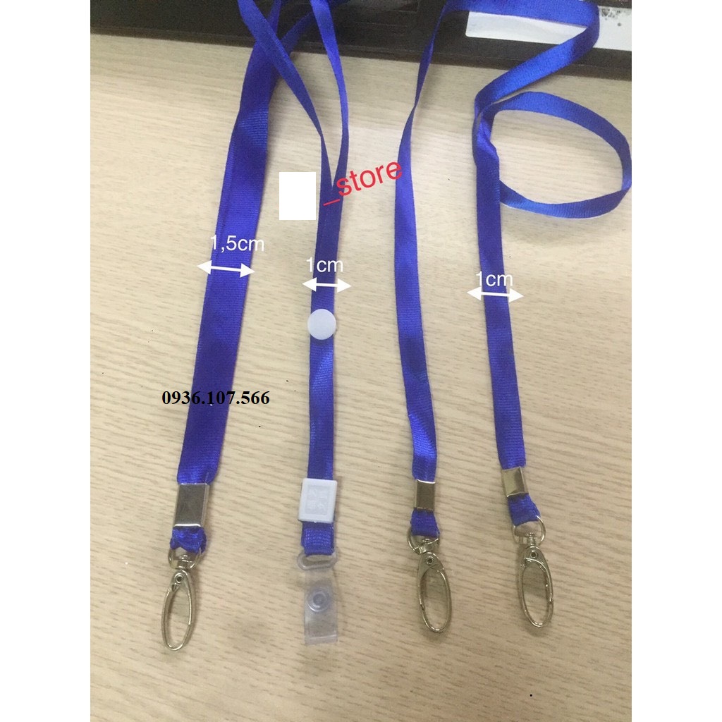 Đeo thẻ học sinh,nhân viên (thẻ ngang 208,thẻ dọc 107,dây đeo thẻ) - 1 Cái