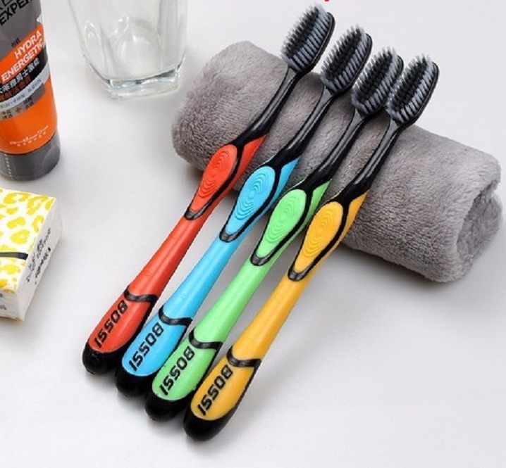 Combo 3 bàn chải đánh răng BOSSI than hoạt tính cao cấp đánh cực êm