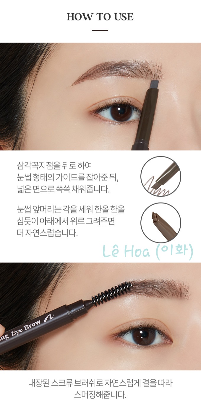 Chì kẻ lông mày 2 đầu Etude House Drawing Eyebrow
