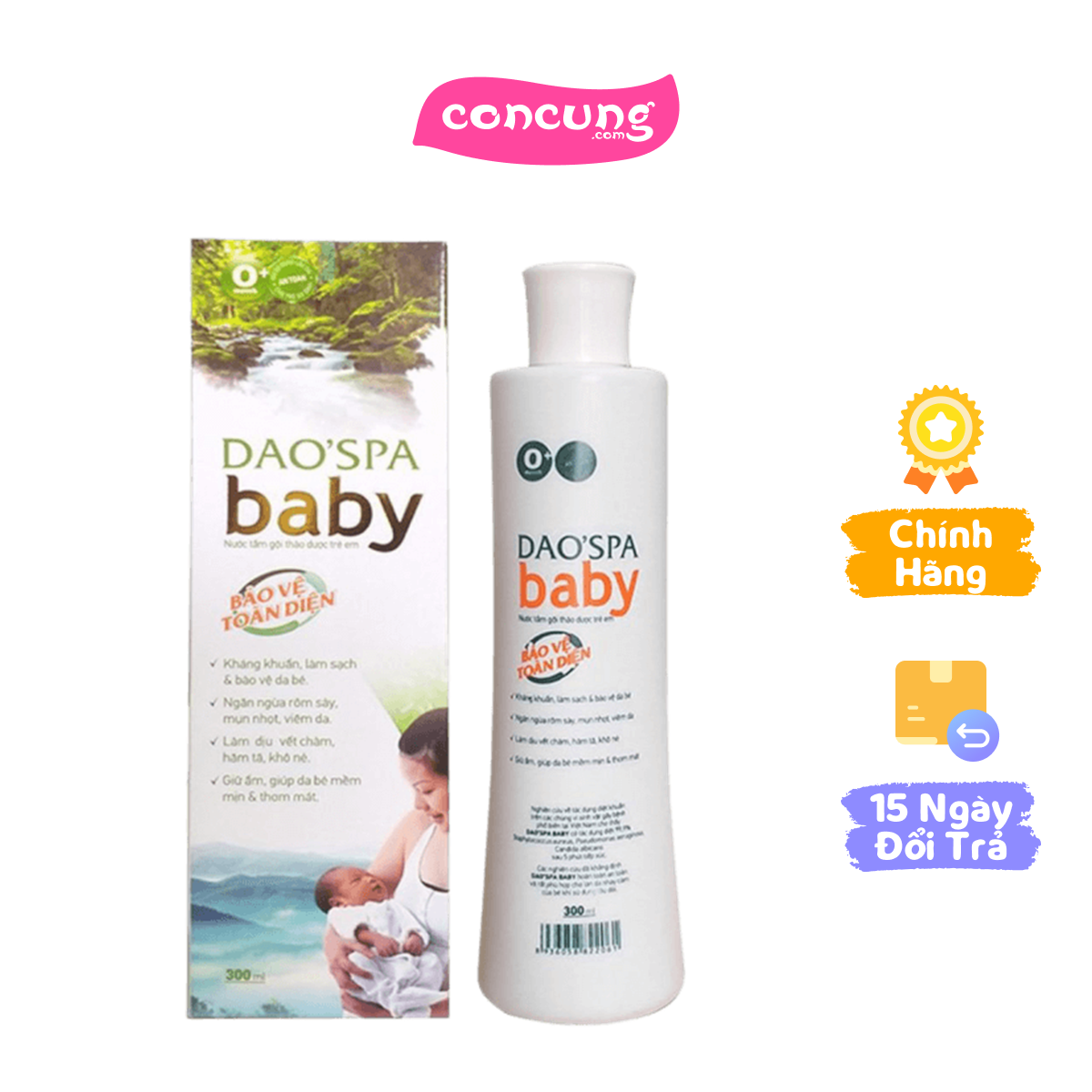 Nước Tắm gội thảo dược Trẻ em Dao'Spa Baby