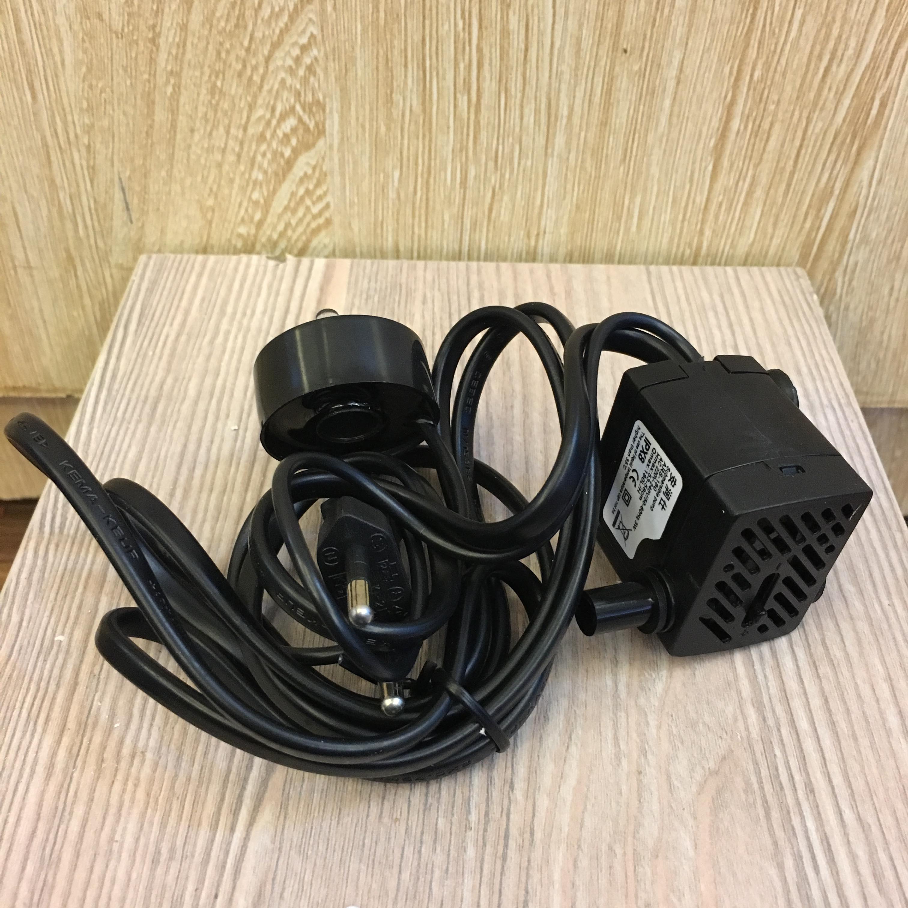 Máy bơm mini có đèn - máy bơm chìm - dùng cho thác nước phong thủy, bể cá