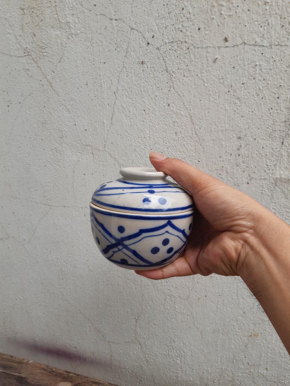 combo 3 Thố sành, hủ đựng gia vị 11 cm