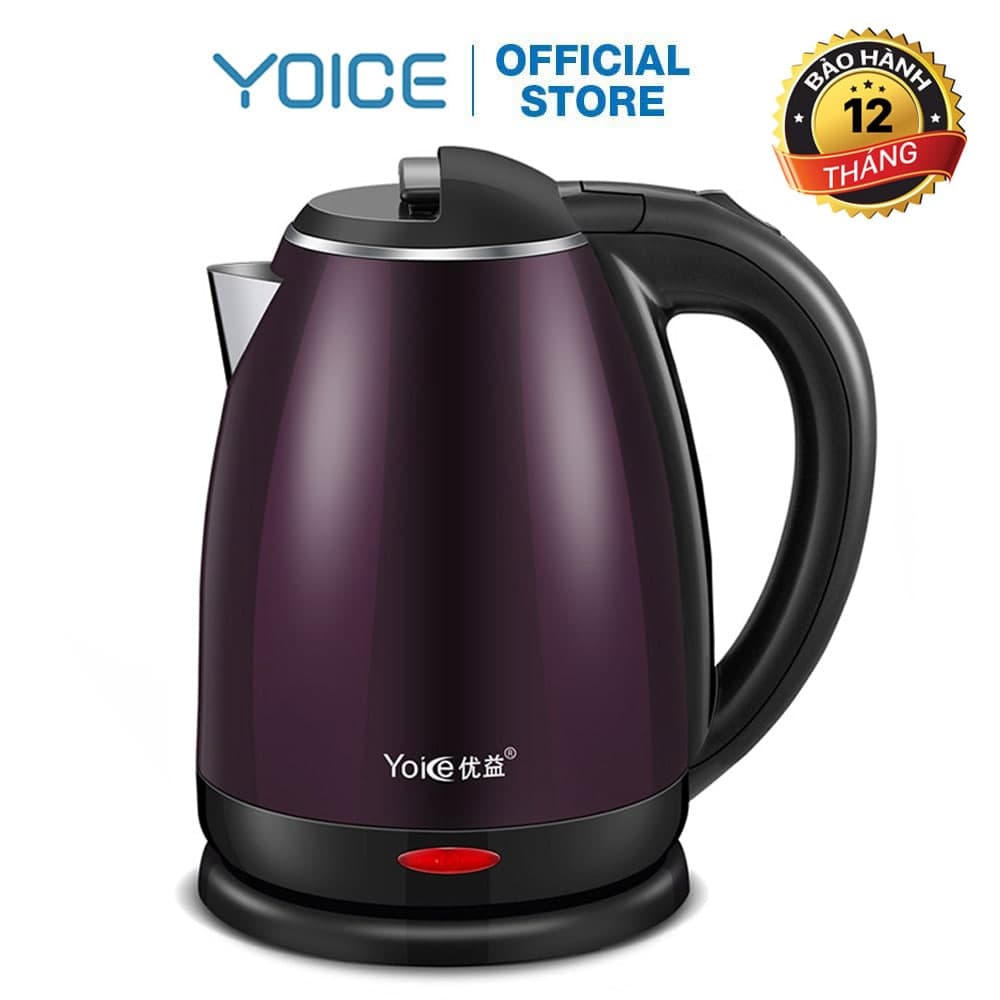 Ấm đun nước siêu tốc Yoice 1.8L công suất 1500W [HÀNG CHÍNH HÃNG - BẢO HÀNH 12 THÁNG - LỖI 1 ĐỔI 1 TRONG 7 NGÀY]