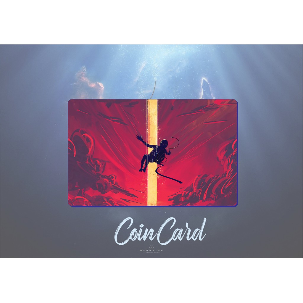 "Astronaut wallpaper ‍"(Decal dán Thẻ ATM, debit, thẻ từ, thẻ chung cư, bảo vệ thẻ) | Dán thẻ ATM COINCARD