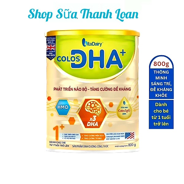 Sữa bột colos dha 1+ 800g .