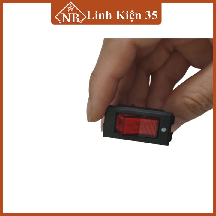 Công tắc bập bênh KCD2-01 10A/250V 3 chân có đèn báo
