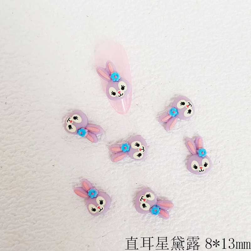 Charm thỏ hoạt hình, charm họat hình đính móng