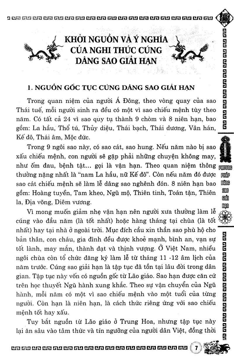 Sách Phương Pháp Dâng Sao Giải Hạn