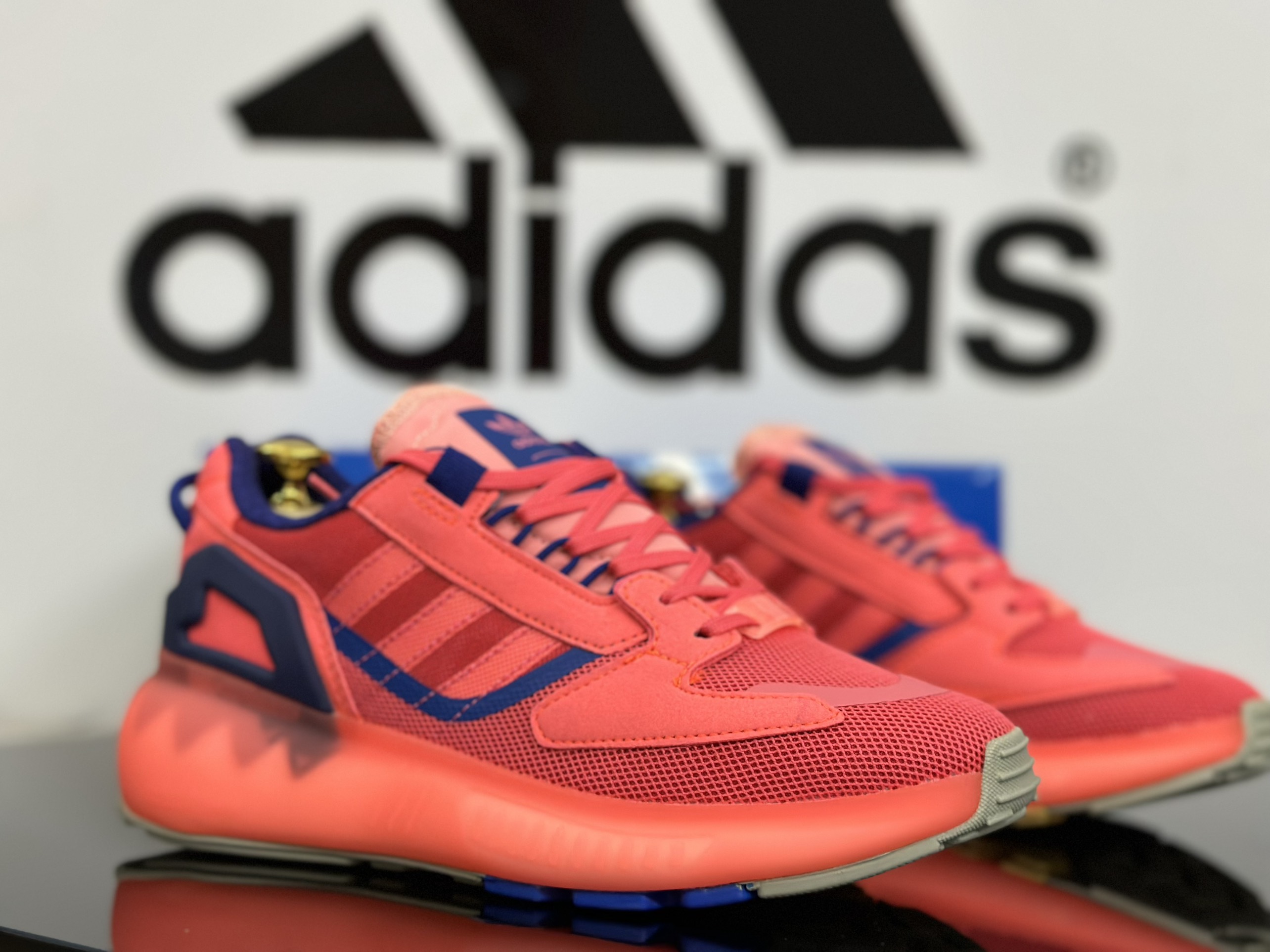 BIG SELL  GIÀY NAM,NỮ - ADIDAS ZX 5K- CAM PHỐI XANH