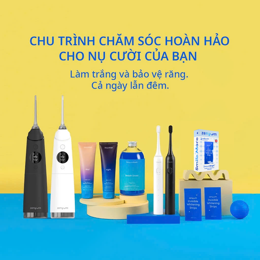 Miếng Dán Trắng Răng ZenyumBright™ Invisible Whitening Strips (Hộp 14 miếng)