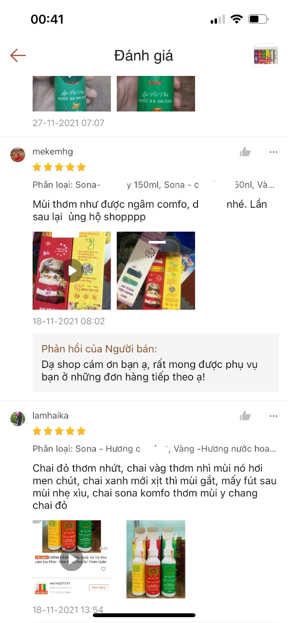 Combo 10 chai xịt xả vải khô Lâm Đại Phúc