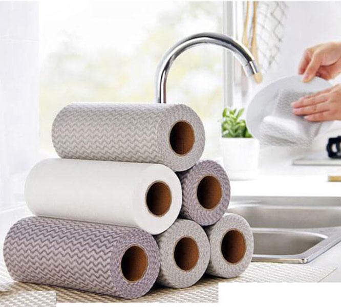 [HCM]Combo 6 Cuộn Khăn Lau Đa Năng ( 6 Cuộn - 300 khăn ) Tiện Ích
