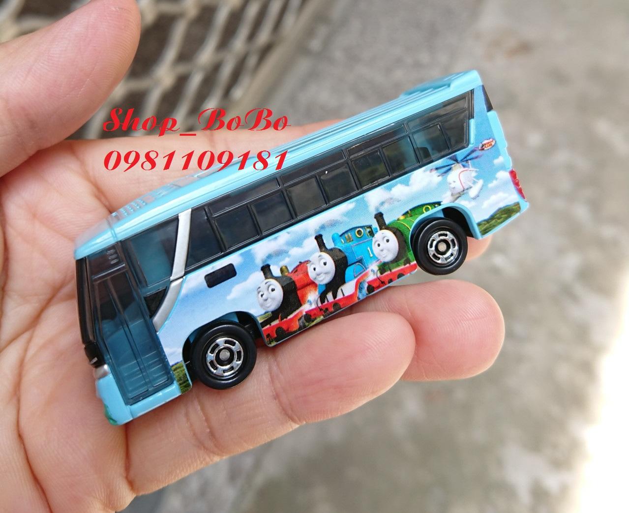 Xe mô hình Tomica - Xe Bus Thomas màu xanh nhạt