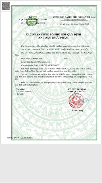 [HCM]Dầu hoa cải Ajinomoto
