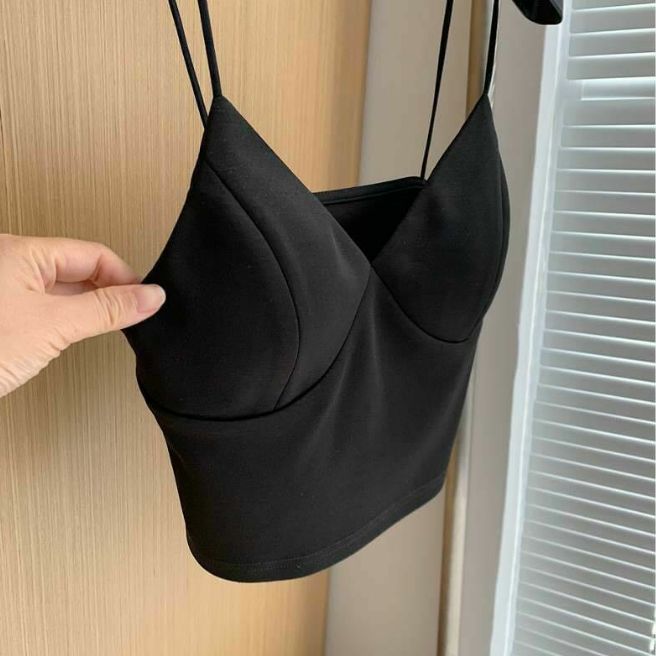 [HCM]Áo 2 dây có mod ngực vải cát hàn hình thật