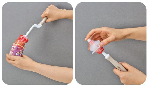 BỘ CHỔI CỌ SILICONE MOTHER-K HÀN QUỐC (VÀNG)