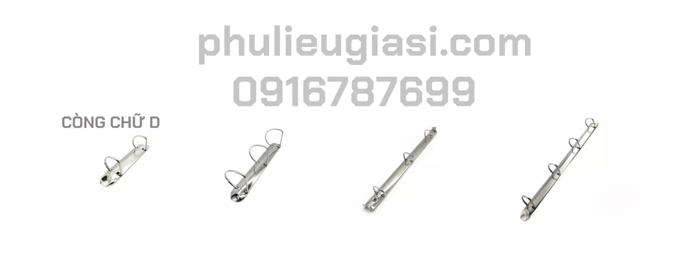 COMBO 10 GÁY CÒNG CHỮ D (DÀI 13.3 CM, 2 KHOEN 3.8 CM)
