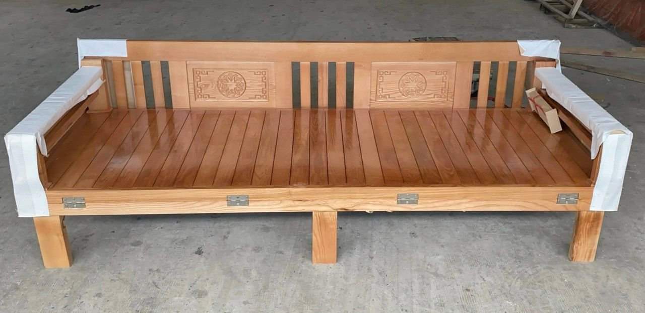 Ghế gấp -Ghế trường kỷ thành giường gỗ sồi nga 1m6 vv