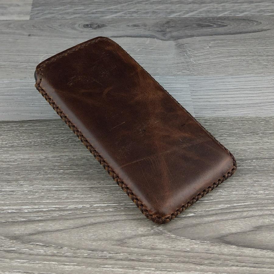 Bao Da Rút Iphone XR Vintage Da Bò