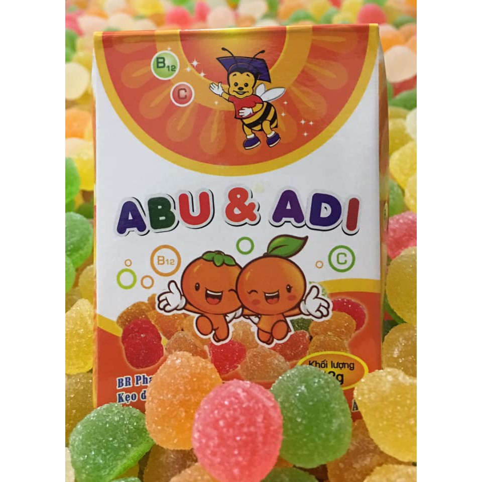 Kẹo dẻo abu- adi tam giác