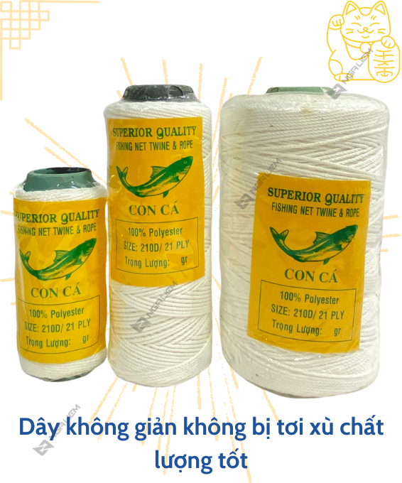 Dây nhợ (Chỉ nhợ) Câu cá, xây dựng (50gr; 100gr; 200gr; 500gr)
