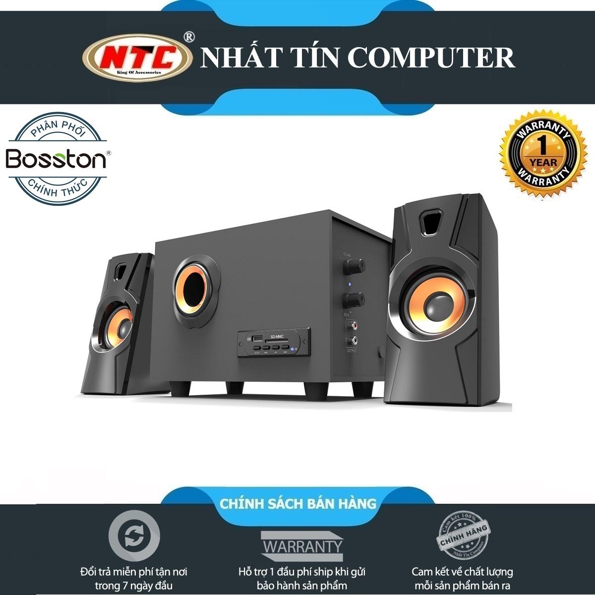 Loa vi tính 2.1 kiêm Bluetooth USB thẻ nhớ Bosston T3500-BT công suất 20W (Đen) - Hãng phân phối chính thức