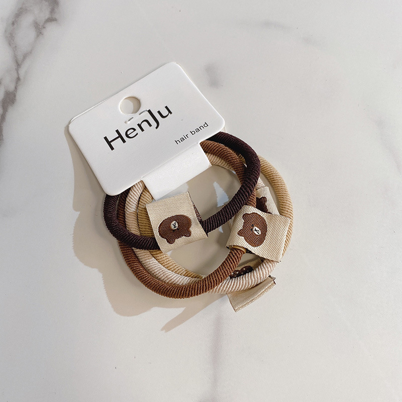 Bộ 4 dây cột tóc Hàn Quốc đơn giản dễ thương