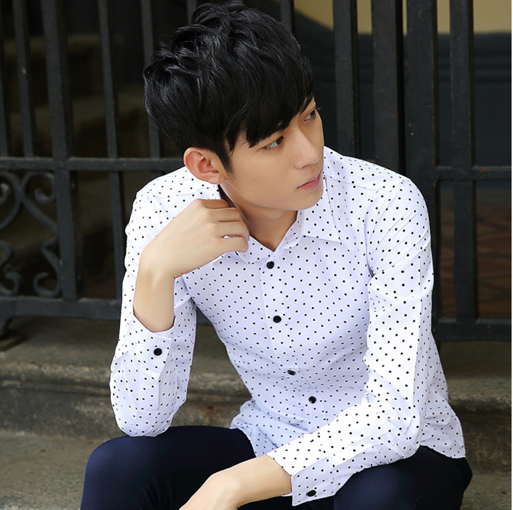 Áo Sơ Mi Nam chấm bi SM79