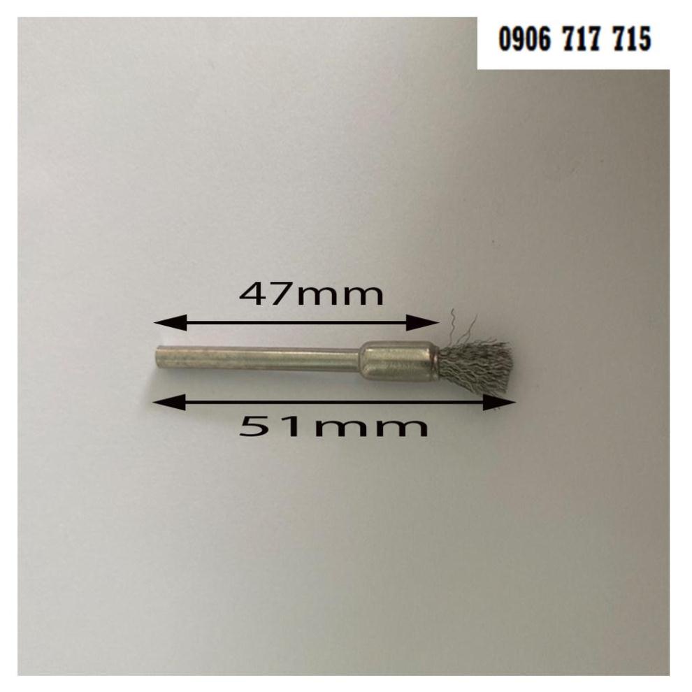 CHỔI ĐÁNH BÓNG, ĐÁNH GỈ CHO MÁY MÀI TRỤC 3MM