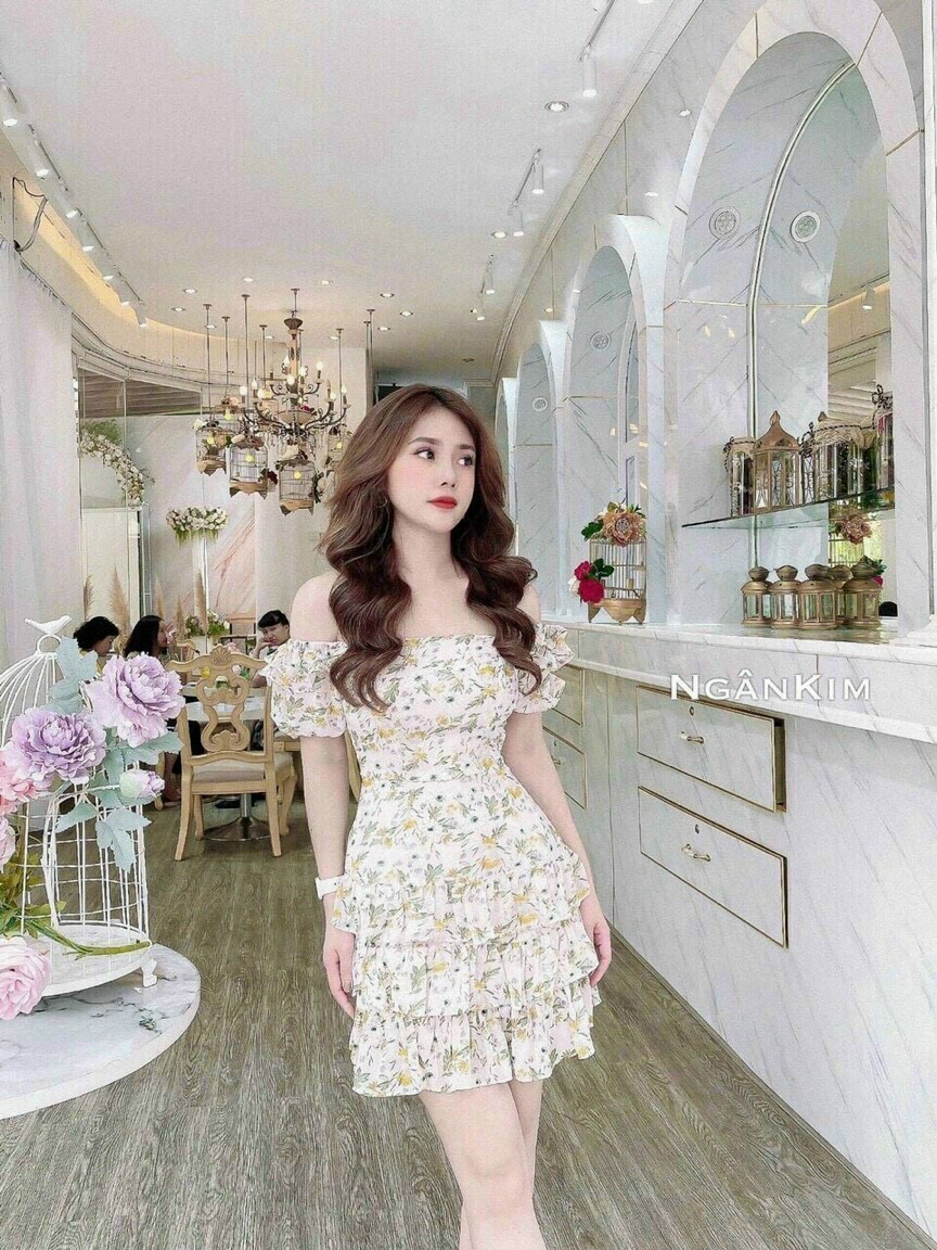 Đầm hoa nhí 💫 size S,M,L 40-55kg