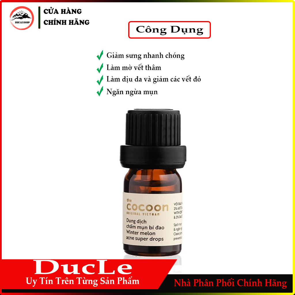 [HCM]Dung dịch chấm mụn bí đao Cocoon 5ml