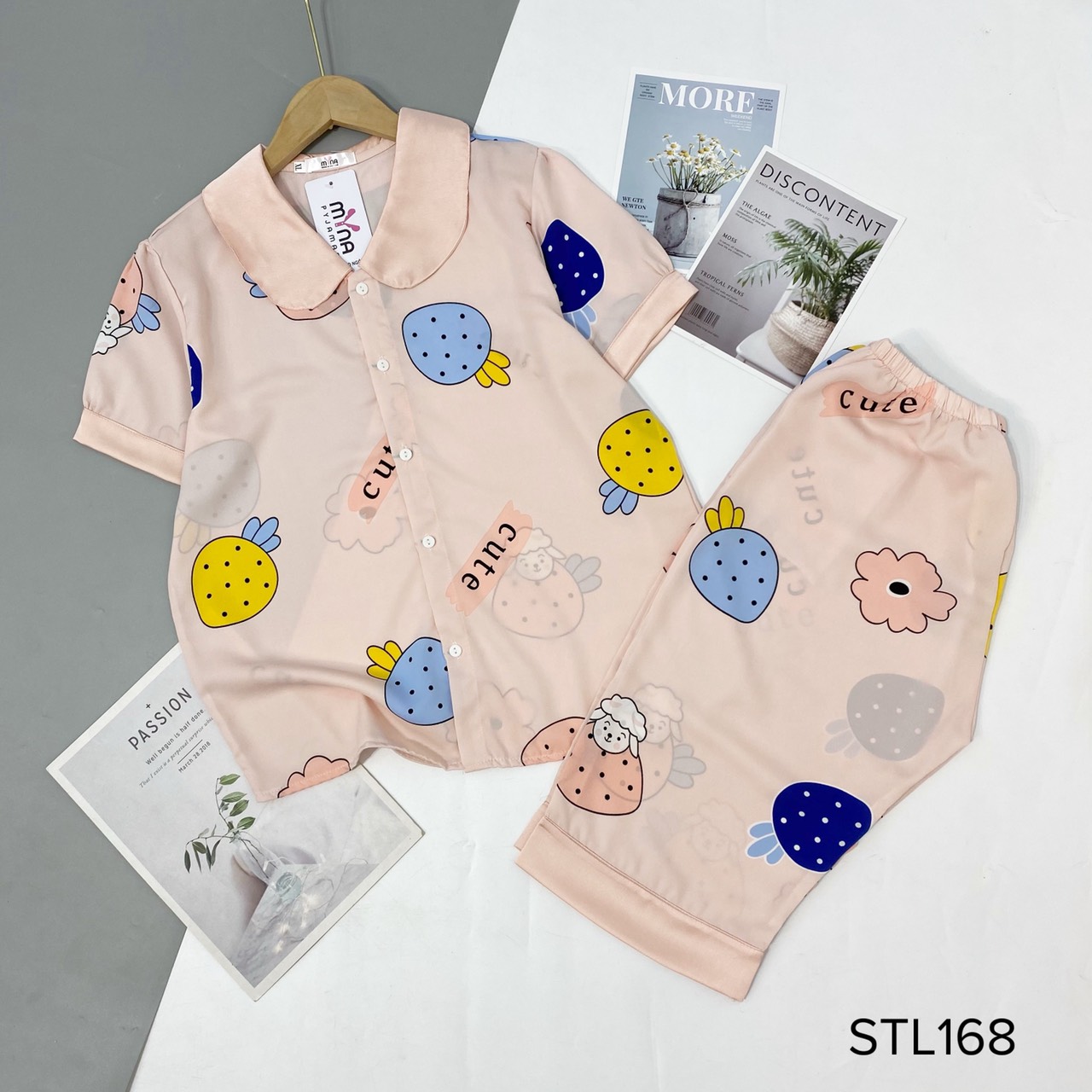 Bộ lụa mango lửng lụa cao cấp có size