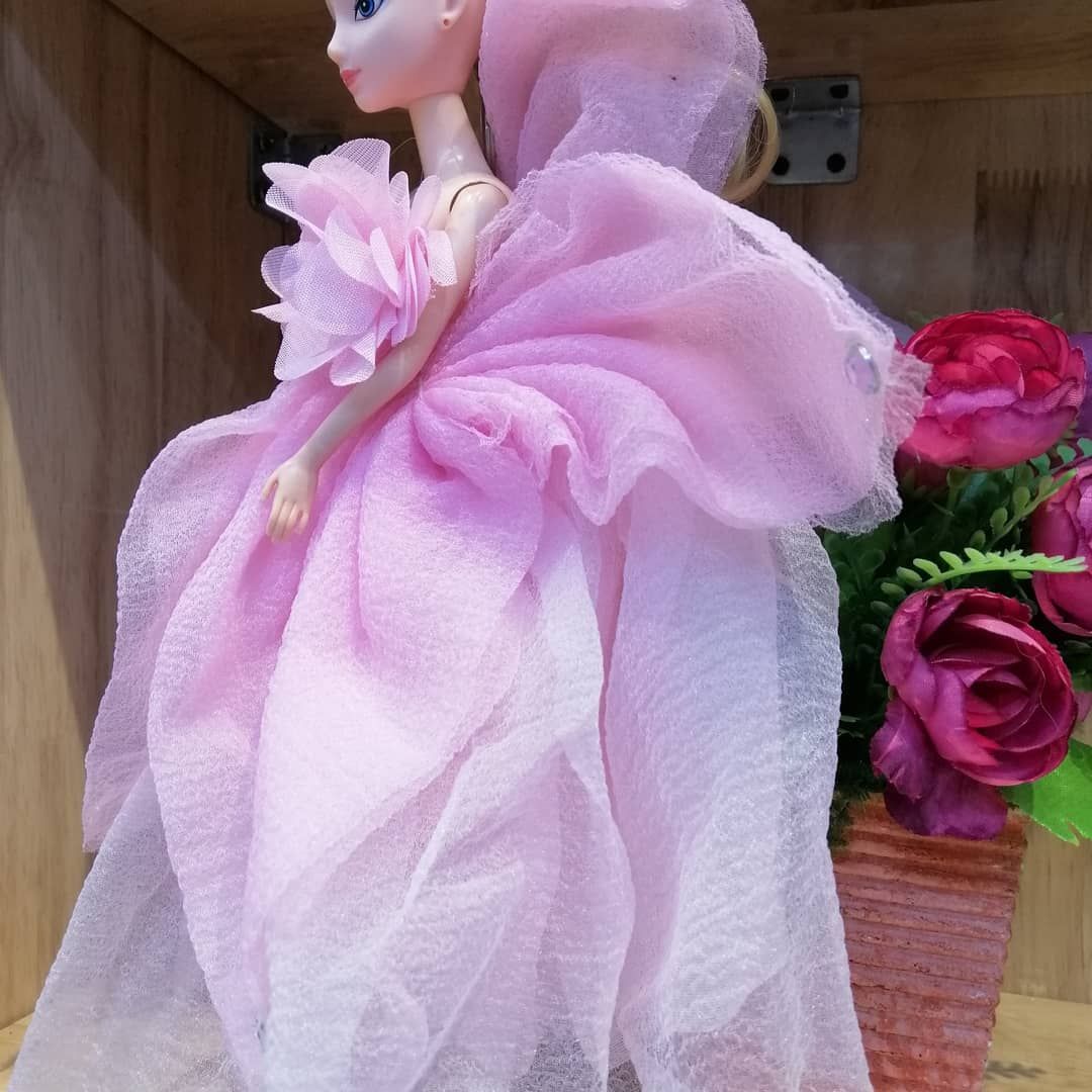 BÚP BÊ VÁY HỒNG SIZE 30CM