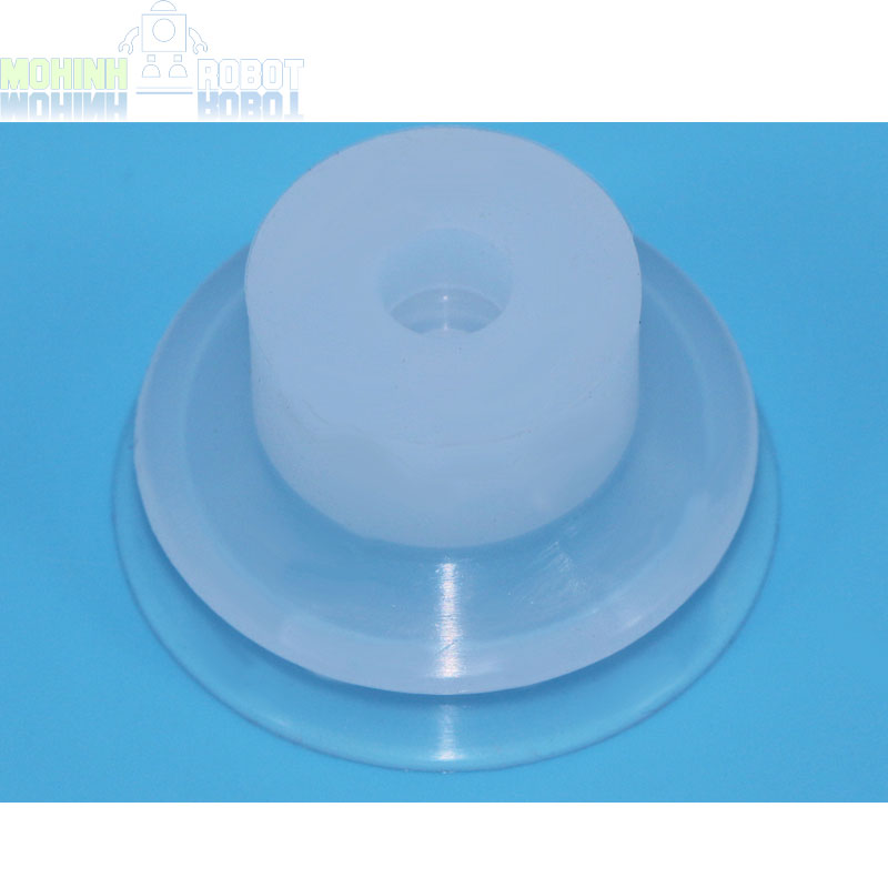 Núm hút chân không SMC 2 lớp đầu lắp 8mm silicon trắng