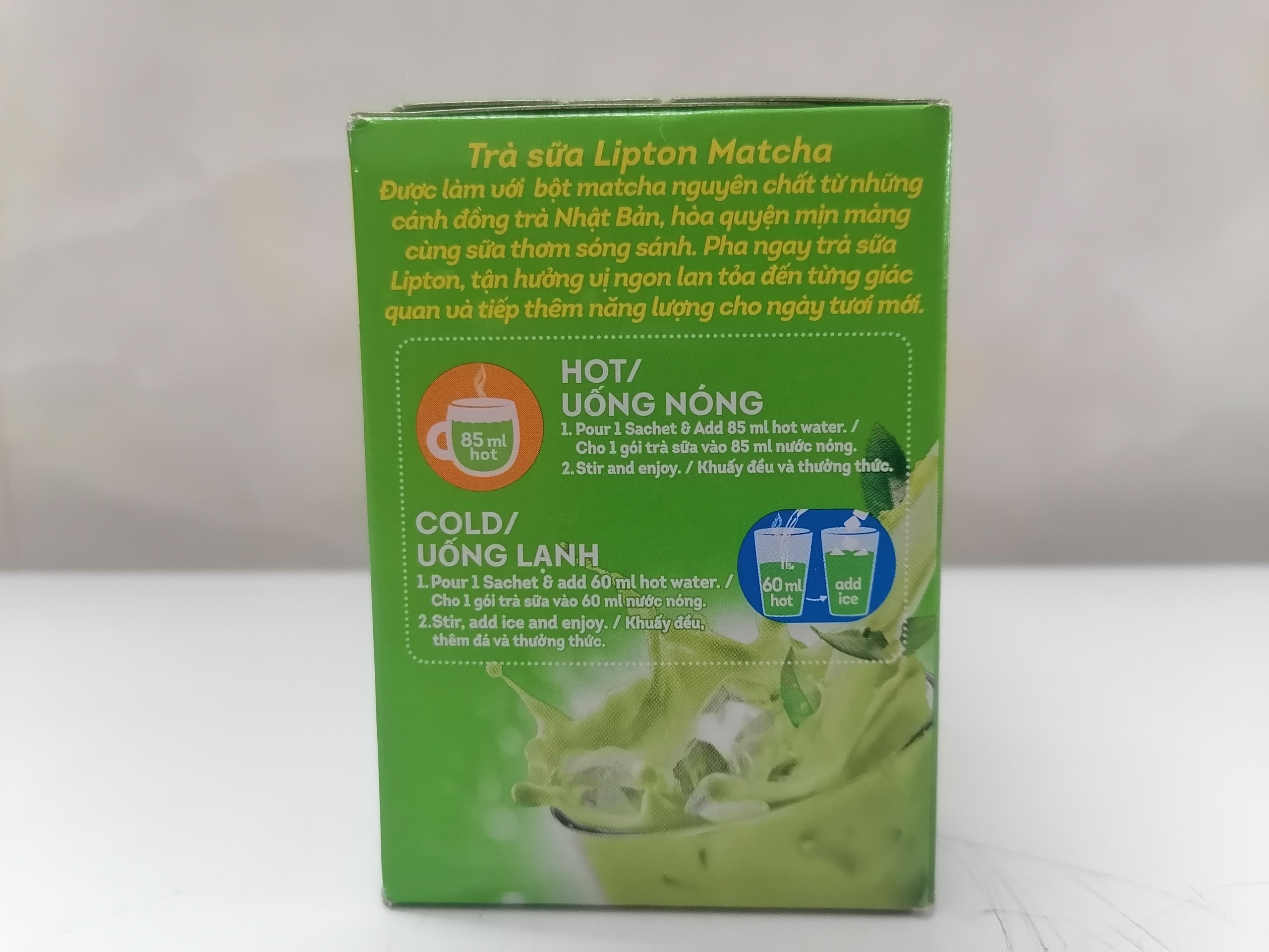 [Hộp XANH LÁ 136g] TRÀ SỮA MATCHA [VN] LIPTON 3 in 1 Matcha Latte