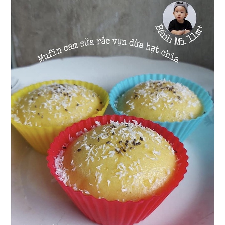 Khuôn Silicon Chế Biến Bánh Muffin, Cupcake [Lẻ 1 Chiếc]