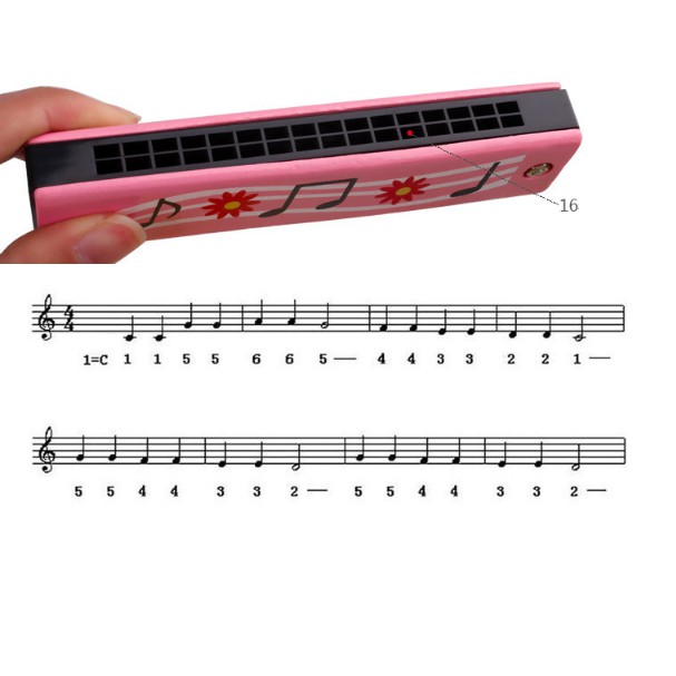 Đồ chơi nhạc cụ cho bé harmonica gỗ trẻ em Kèn harmonica Kèn harmonica - kenharmonica