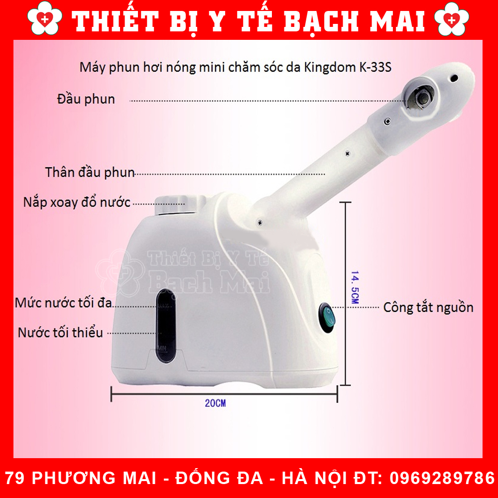 Máy Xông Mặt Mini Kingdom k33s