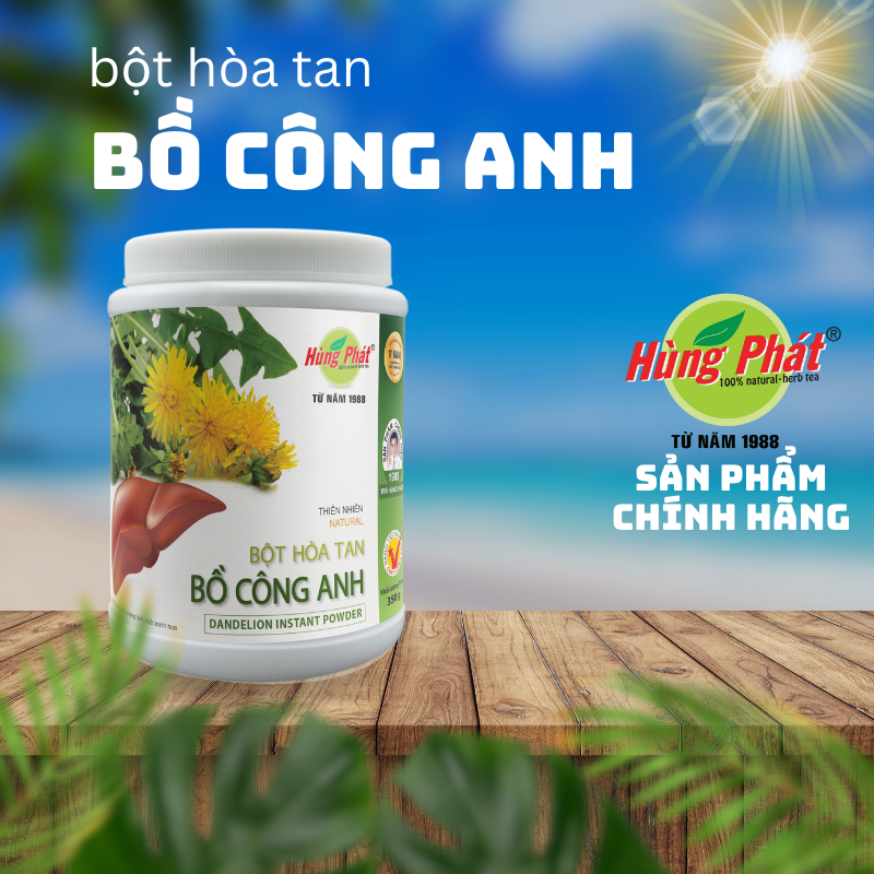 Bột hòa tan bồ công anh - trà hùng phát