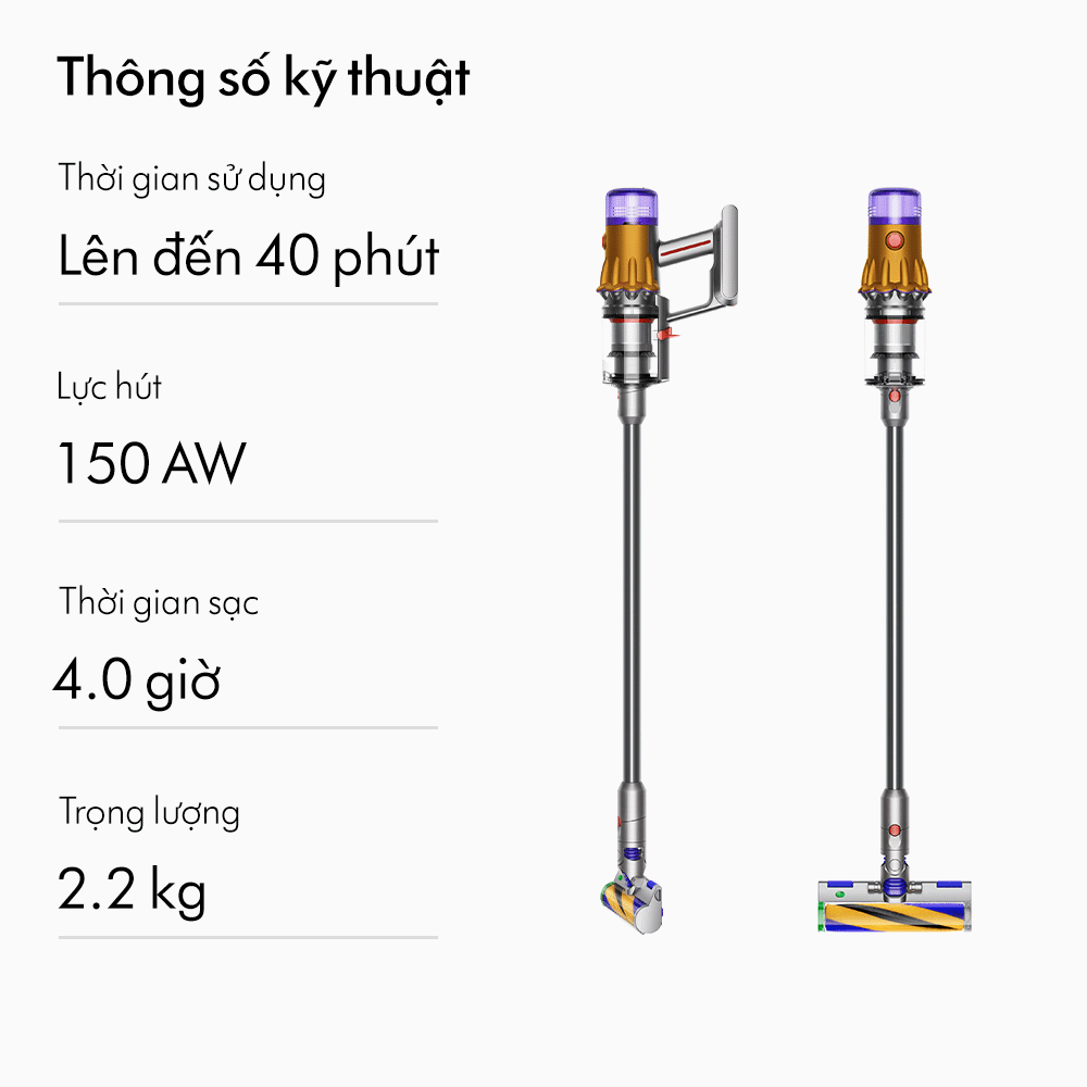 [CHỈ CÒN 29.4: VC 400K ở trạm VC] Máy hút bụi không dây Dyson V12  Detect Slim Absolute (Phiên bản mới)