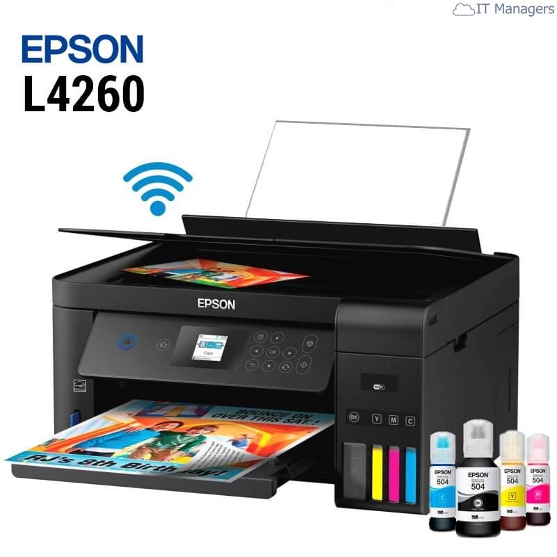Máy In Epson Ecotank L4260 A4 Wifi 2 Măt Tự Đảo ( In - Scan - Coppy) - Hàng Epson Việt Nam