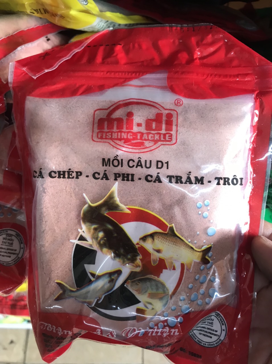Cám Câu Cá D1 - Mồi câu cá D1 câu chép, rô phi, trê