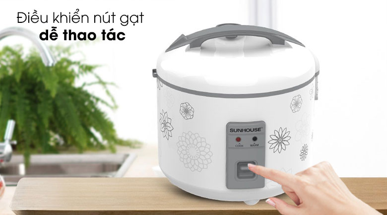 Nồi cơm nắp gài Sunhouse 1.8 lít SHD8602