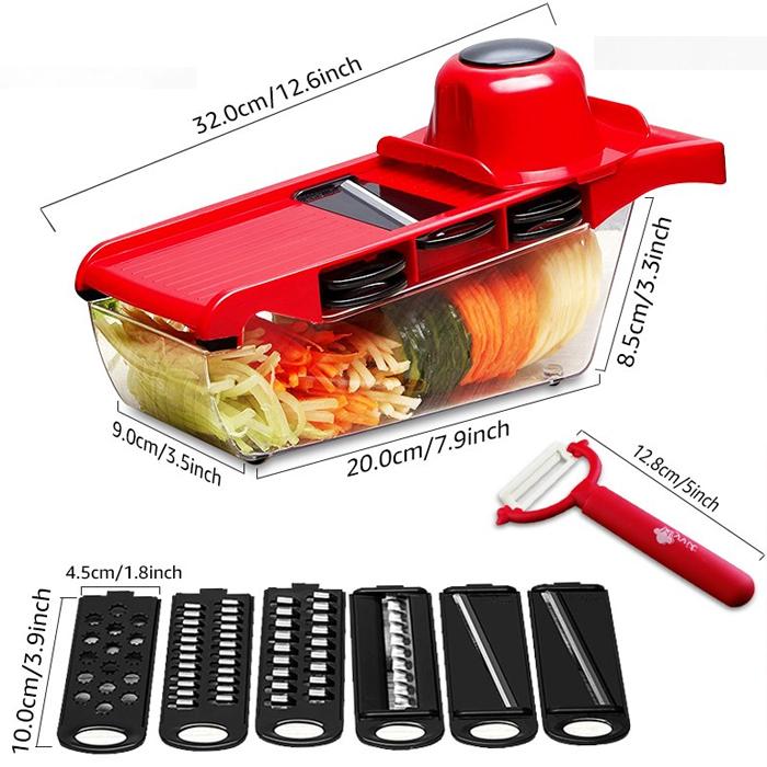 [HCM]Dụng cụ cắt gọt rau củ quả 6 kiểu đa năng