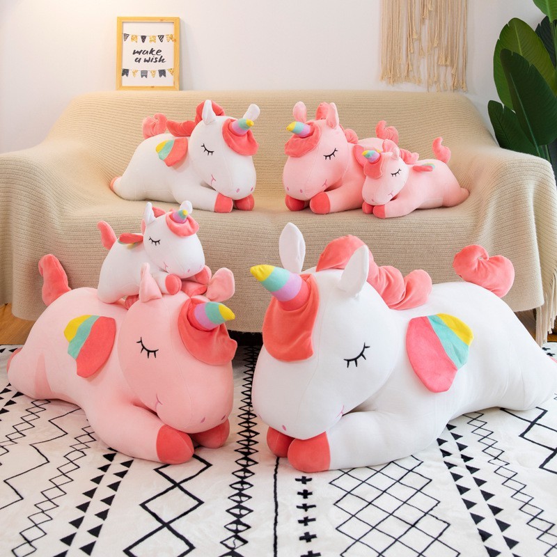 Gối Mền 3 Trong 1 Gấu Bông Kỳ Lân Dài 60cm, Gấu Bông Pony Nhập Khẩu, Hình Như Nào Mẫu Như vậy