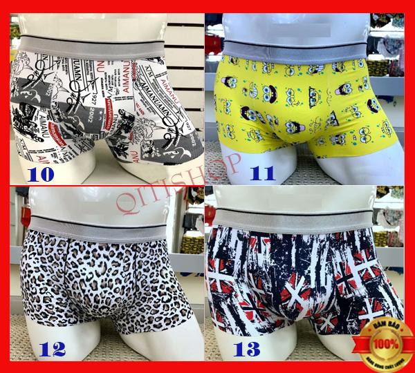 [HCM]Quần Sịp Đùi Lụa Nam Boxer Lụa Nam Đôrêmon - Hàng Xuất Nhật