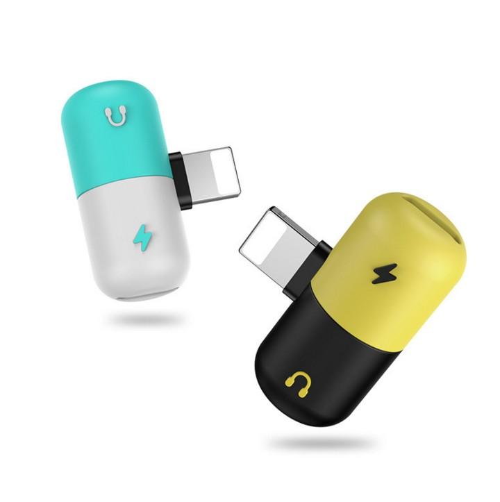Jack Đầu chuyển âm thanh iphone 2 in 1 Lightning Splitter Adapter
