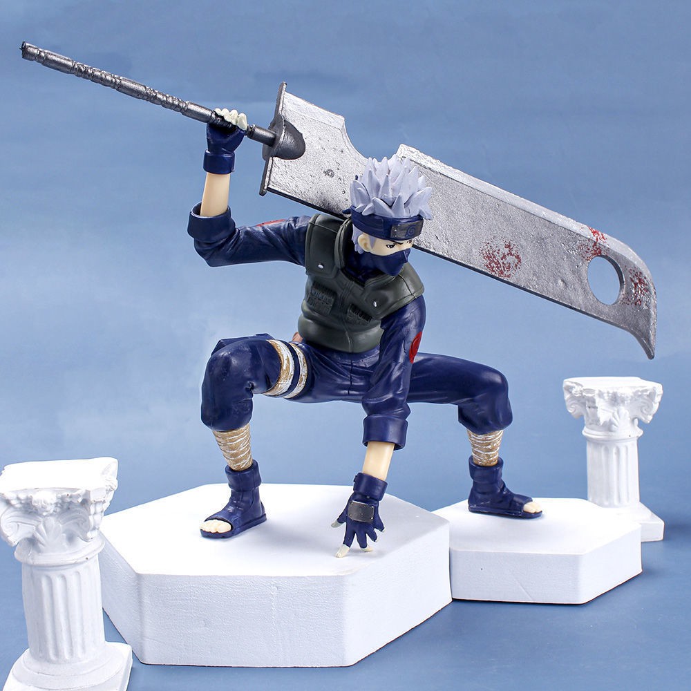 (Có sẵn - 15cm) Mô hình Kakashi cầm đ.ao siêu bự - Mô hình Naruto