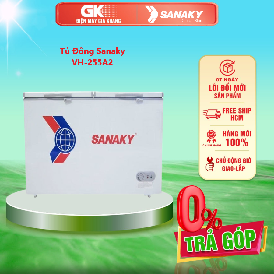Tủ đông sanaky vh-255a2 - giao toàn quốc - freeship hcm