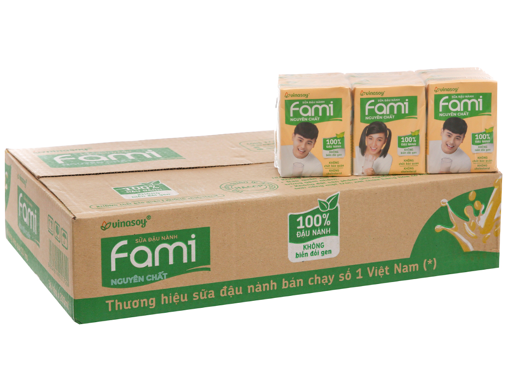 Siêu thị WinMart - Thùng 36 hộp sữa đậu nành nguyên chất Fami 200ml